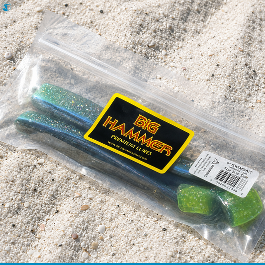Big Hammer Lure Sledge Hammer Hand-Poured Soft Plastic Swimbait 9"