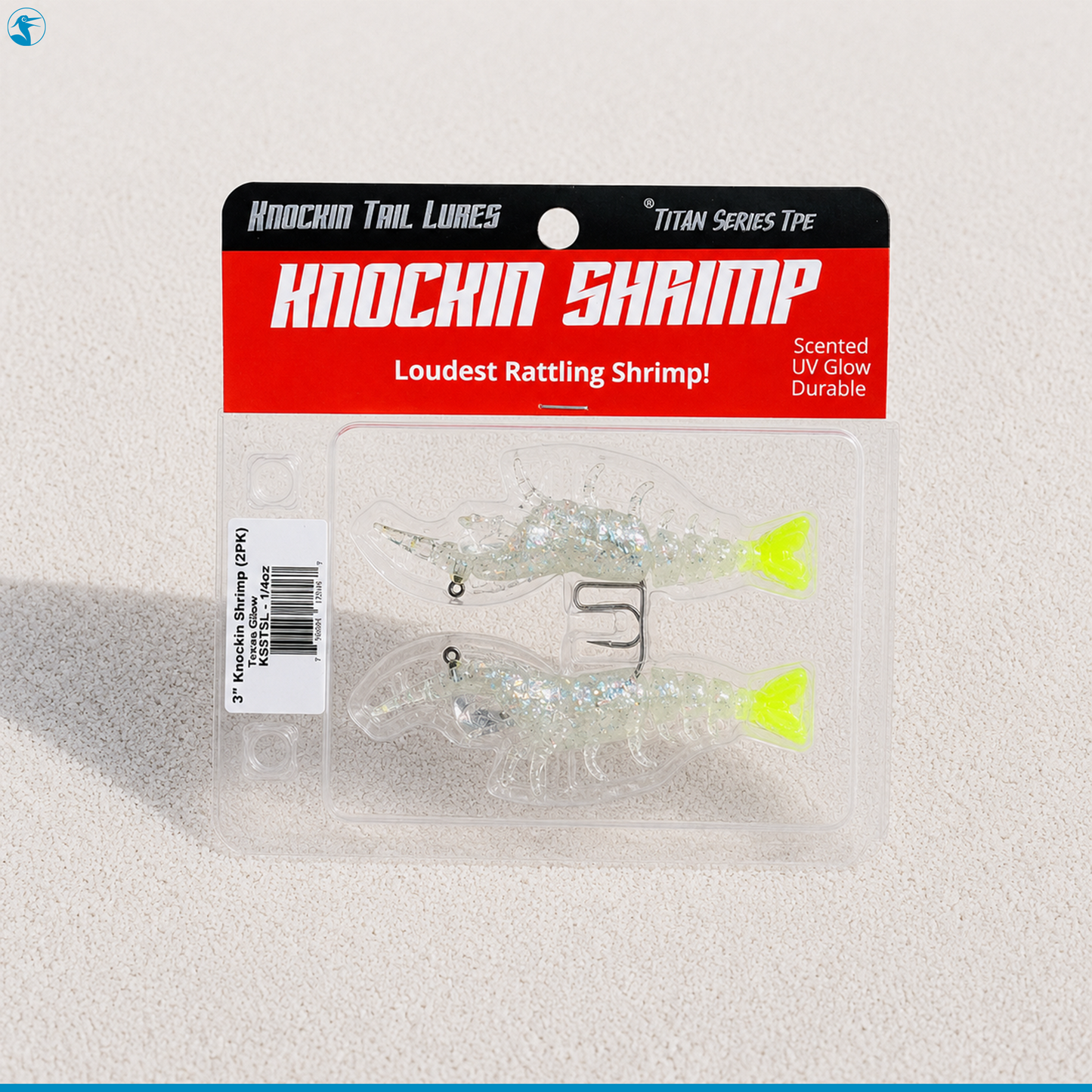Knockin Tail Lures Soft Plastic Knockin Shrimp 0.25oz (1/4oz)