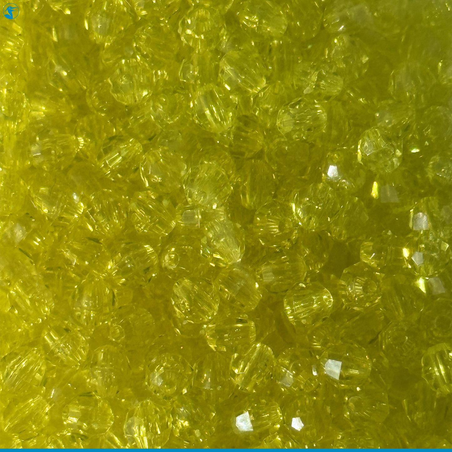 Panhandle Salt Disco Beads Faceted Pack 6mm