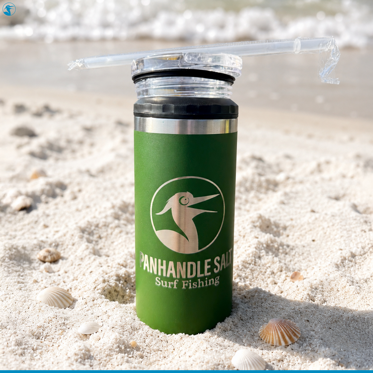 Panhandle Salt Tumbler 16oz with Lid and Straw