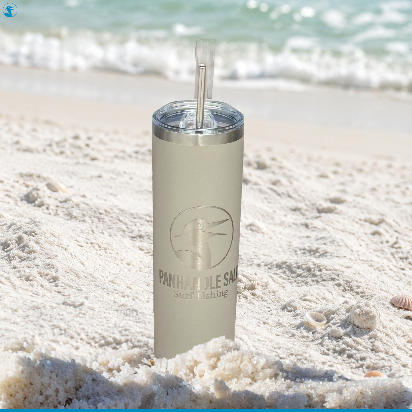 Panhandle Salt Tumbler 20 oz with Lid and Straw