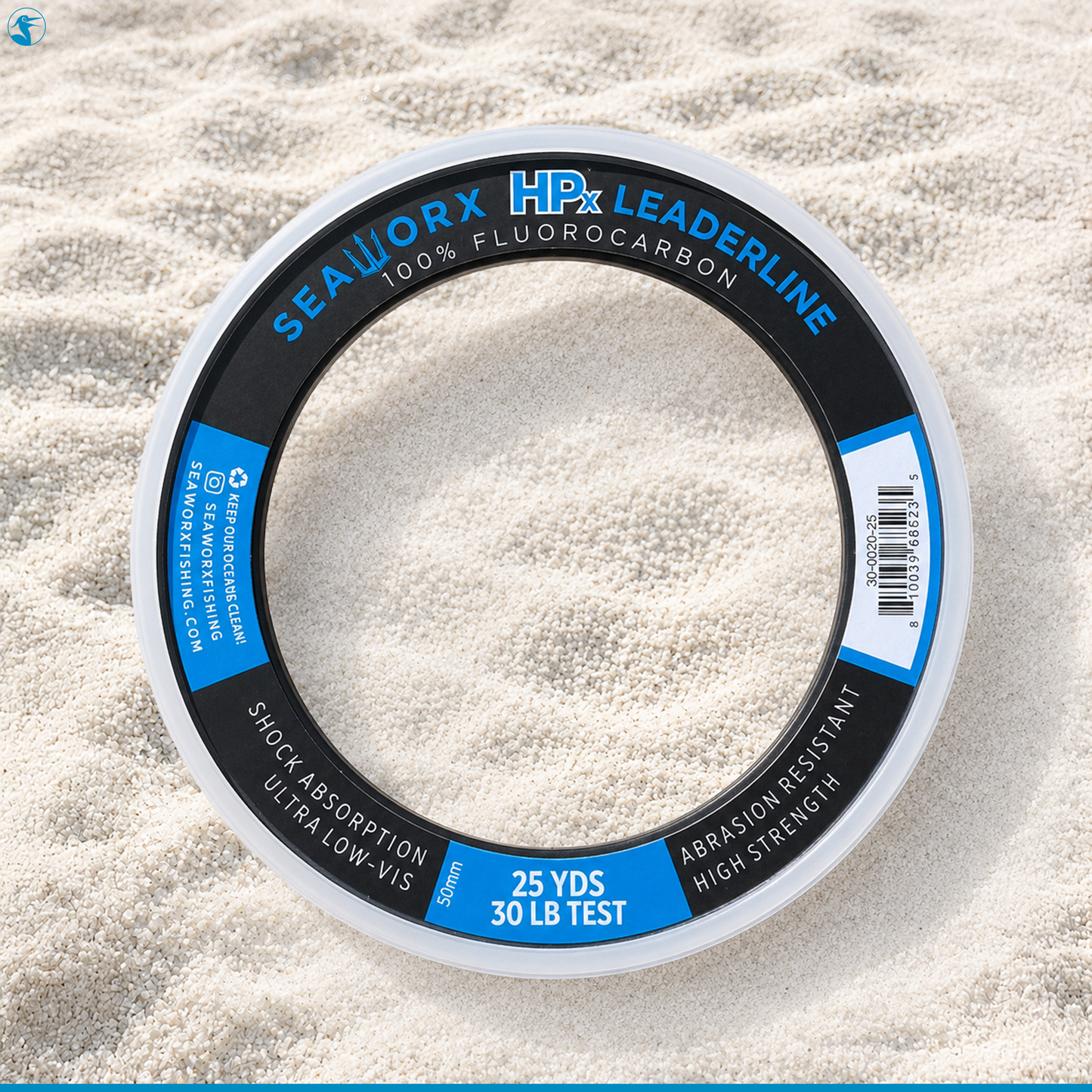 Sea Worx Leaderline Fluorocarbon 25yds