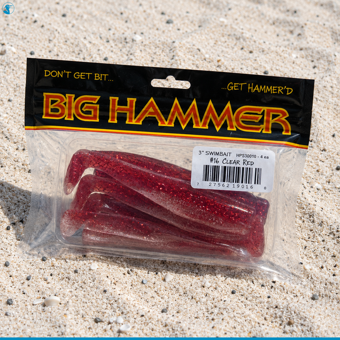 Big Hammer Lure Hand-Poured Soft Plastic Swimbait 5.5" (5 1/2")