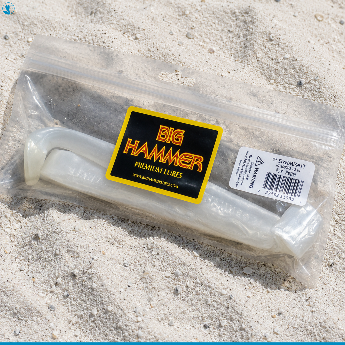 Big Hammer Lure Sledge Hammer Hand-Poured Soft Plastic Swimbait 9"