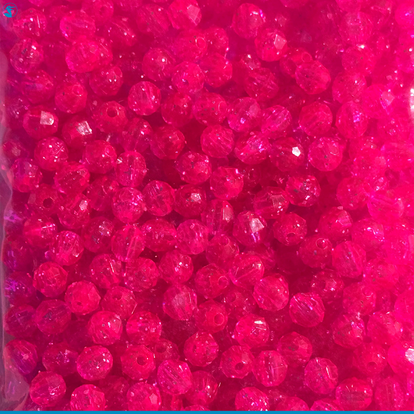Panhandle Salt Disco Beads Faceted Pack 6mm