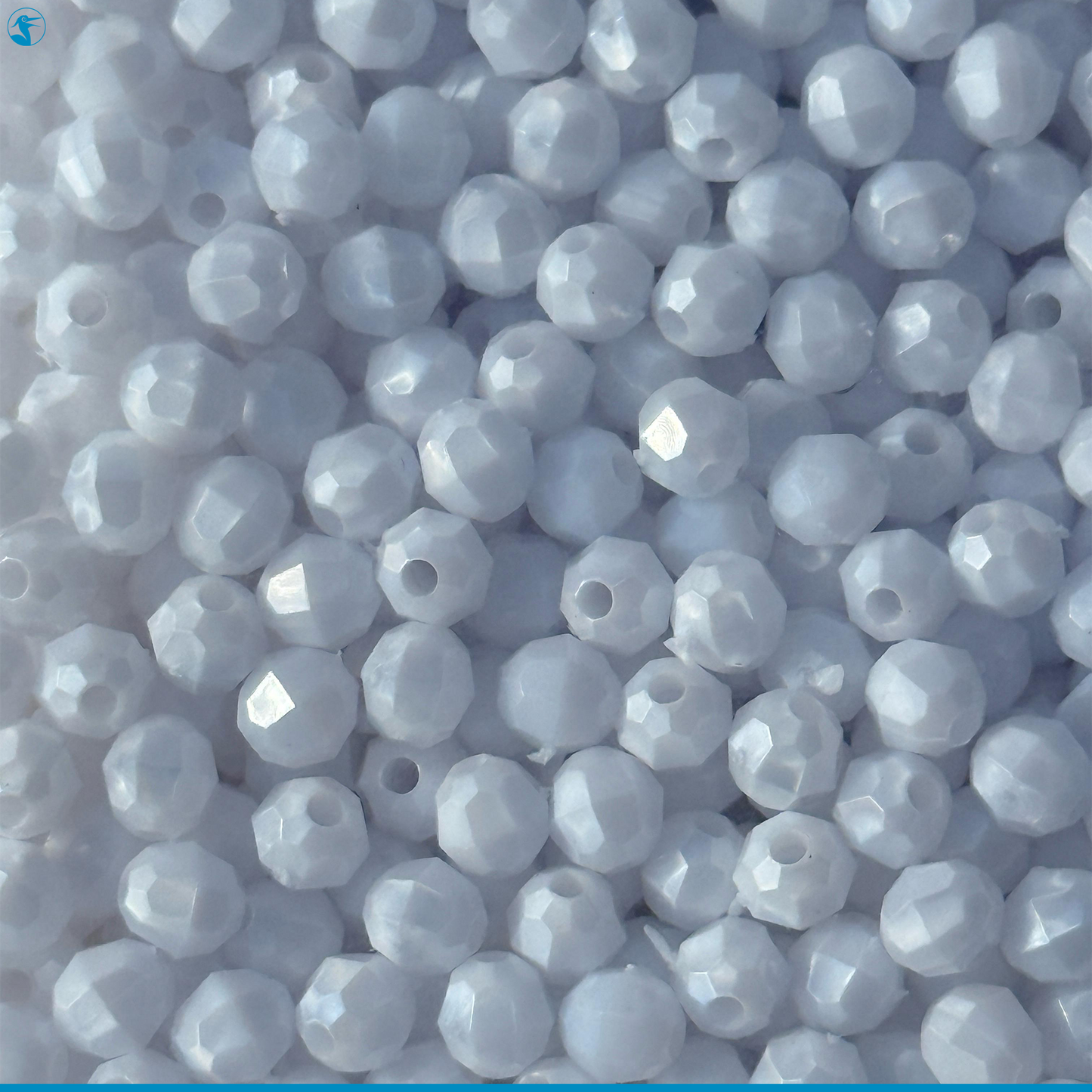 Panhandle Salt Disco Beads Faceted Pack 6mm