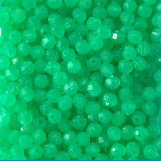 Panhandle Salt Disco Beads Faceted Glow Pack 6mm