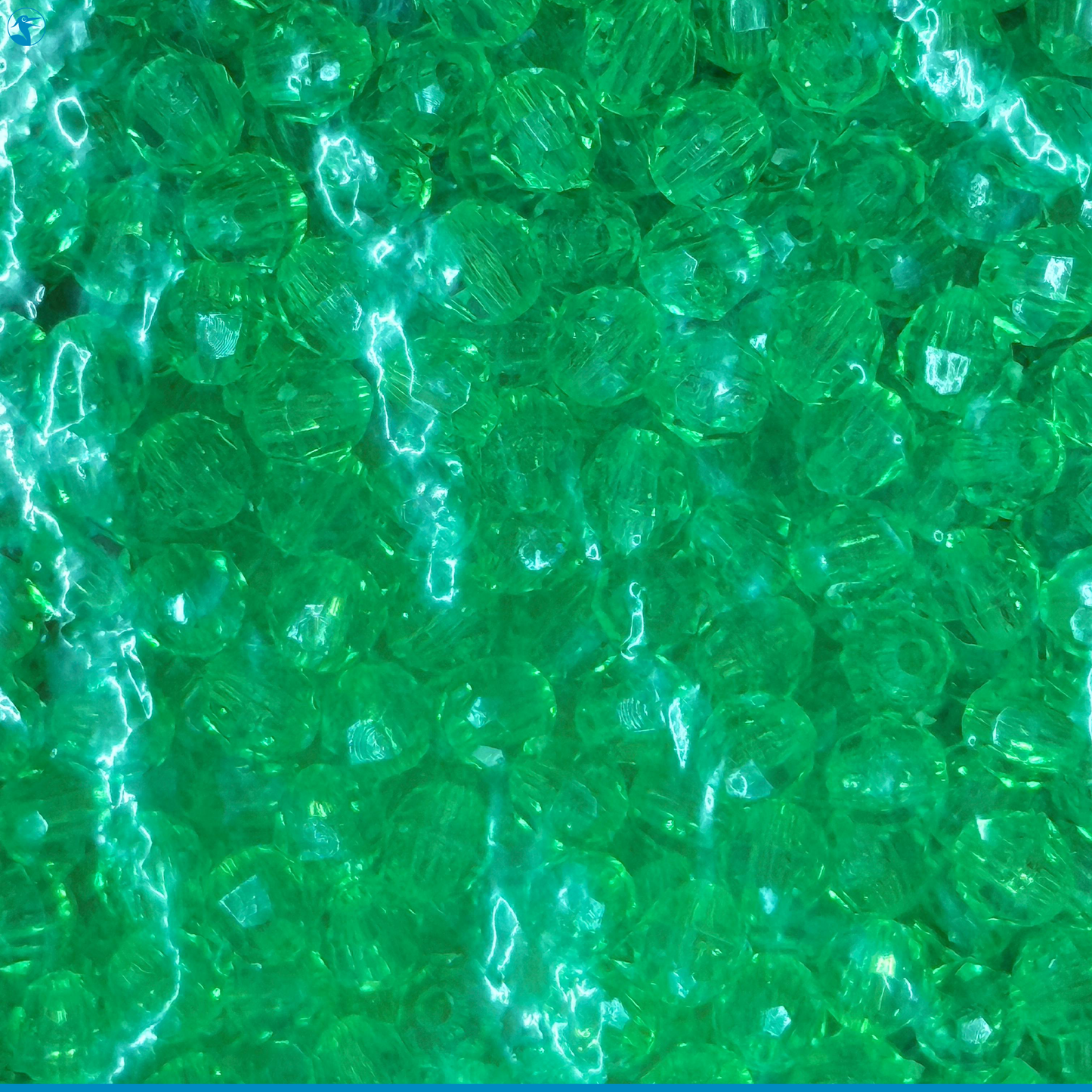 Panhandle Salt Disco Beads Faceted Pack 6mm