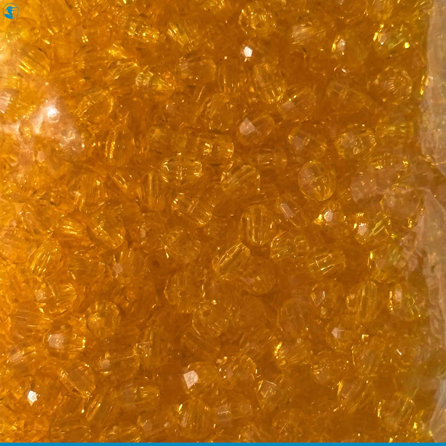 Panhandle Salt Disco Beads Faceted Pack 6mm