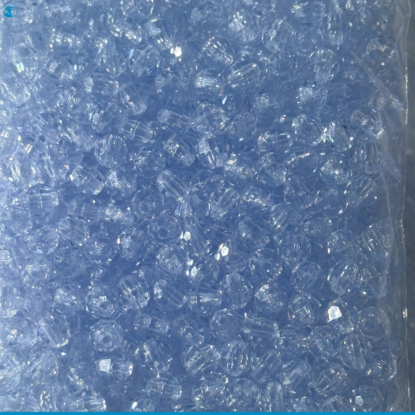 Panhandle Salt Disco Beads Faceted Pack 6mm