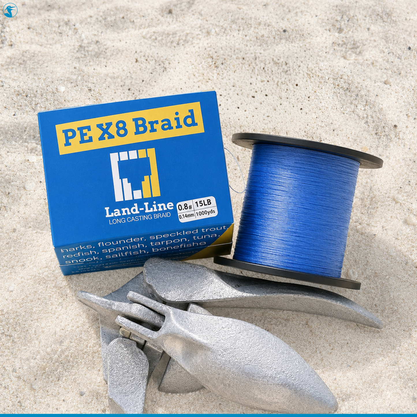 Panhandle Salt Land-Line Braid PE X8 Blue