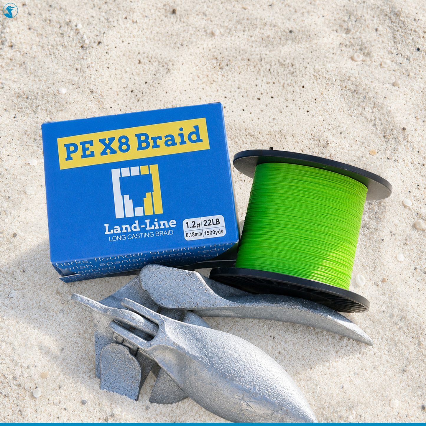 Panhandle Salt Land-Line Braid PE X8 Green
