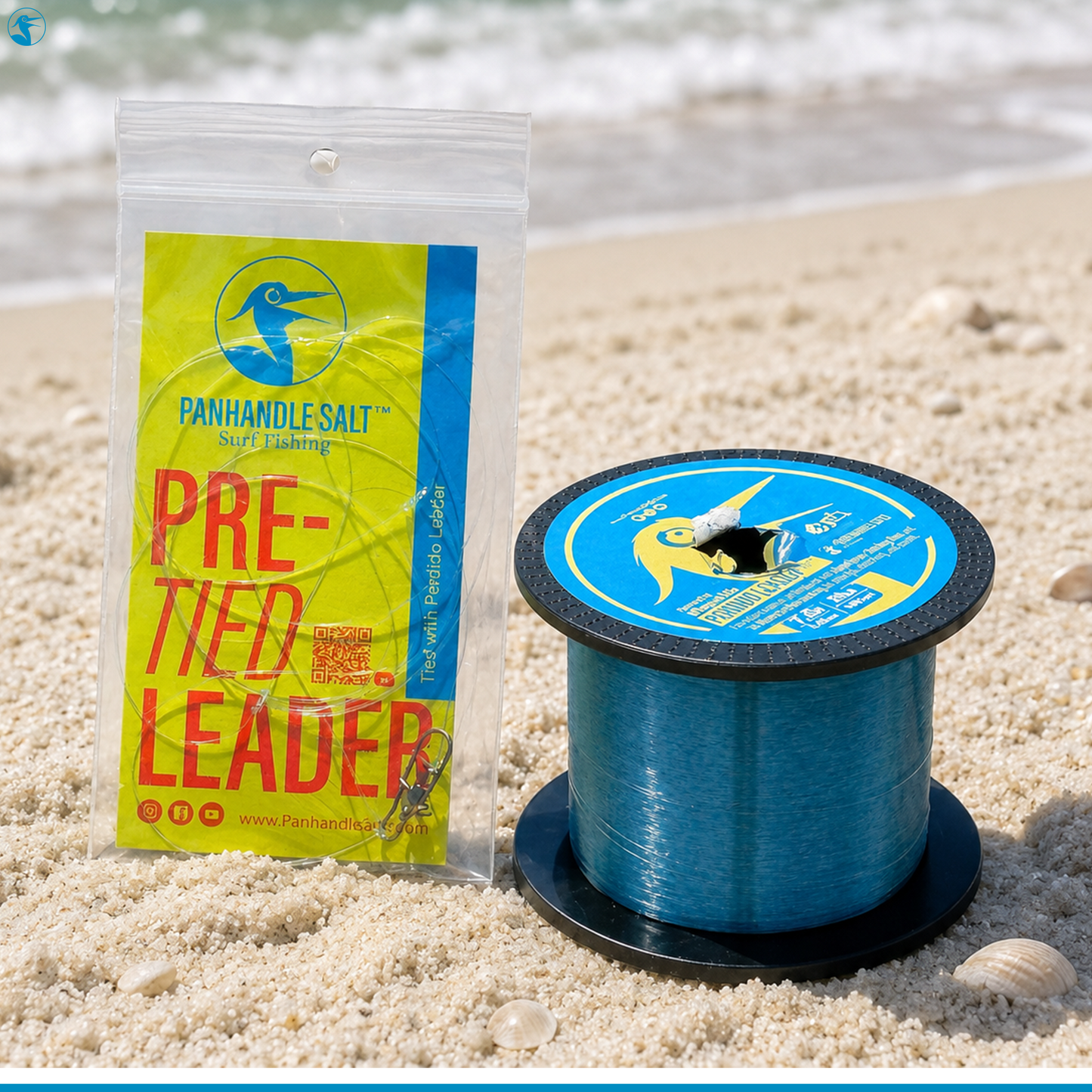 Panhandle Salt Pre-Tied Leader Blue Current