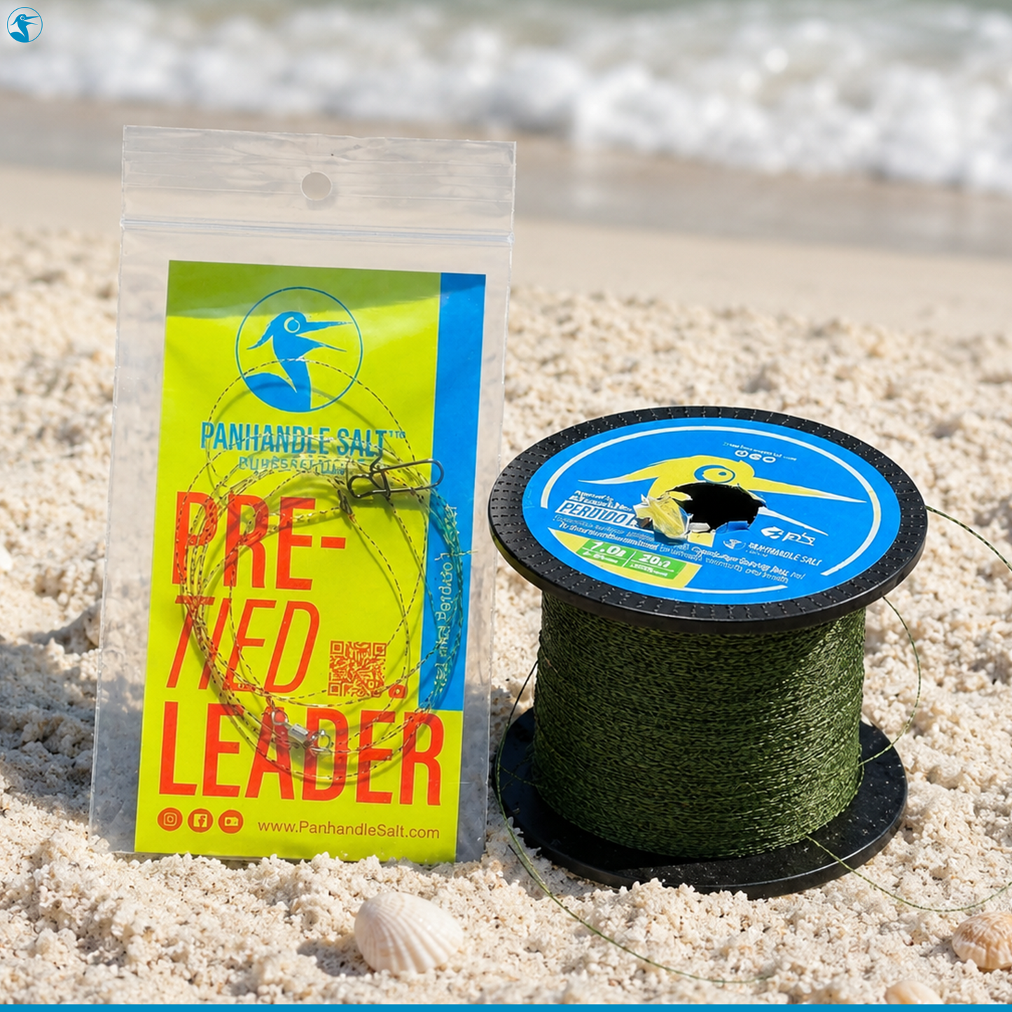 Panhandle Salt Pre-Tied Leader Grass Line