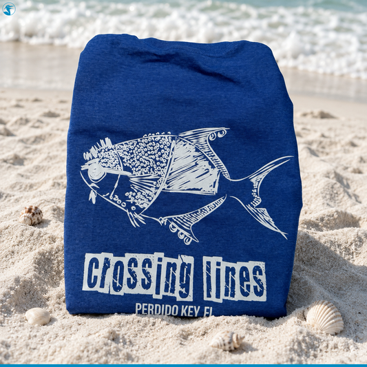 Panhandle Salt Shirt Short Sleeve Crossing Lines