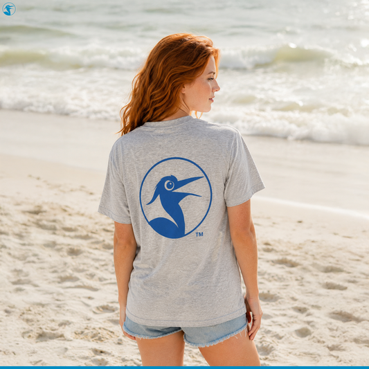 Panhandle Salt Sport Grey Shirt Short Sleeve Logo
