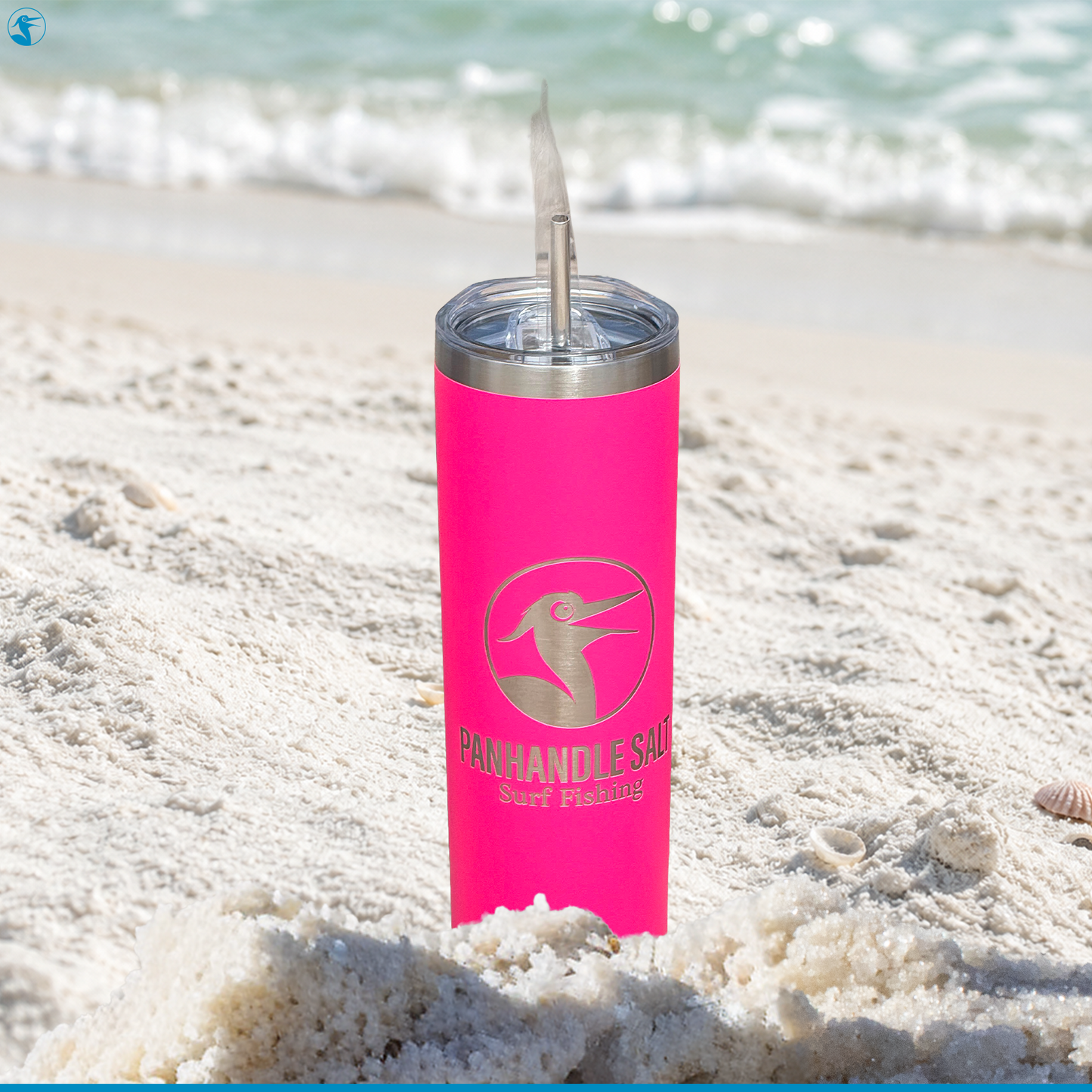 Panhandle Salt Tumbler 20 oz with Lid and Straw