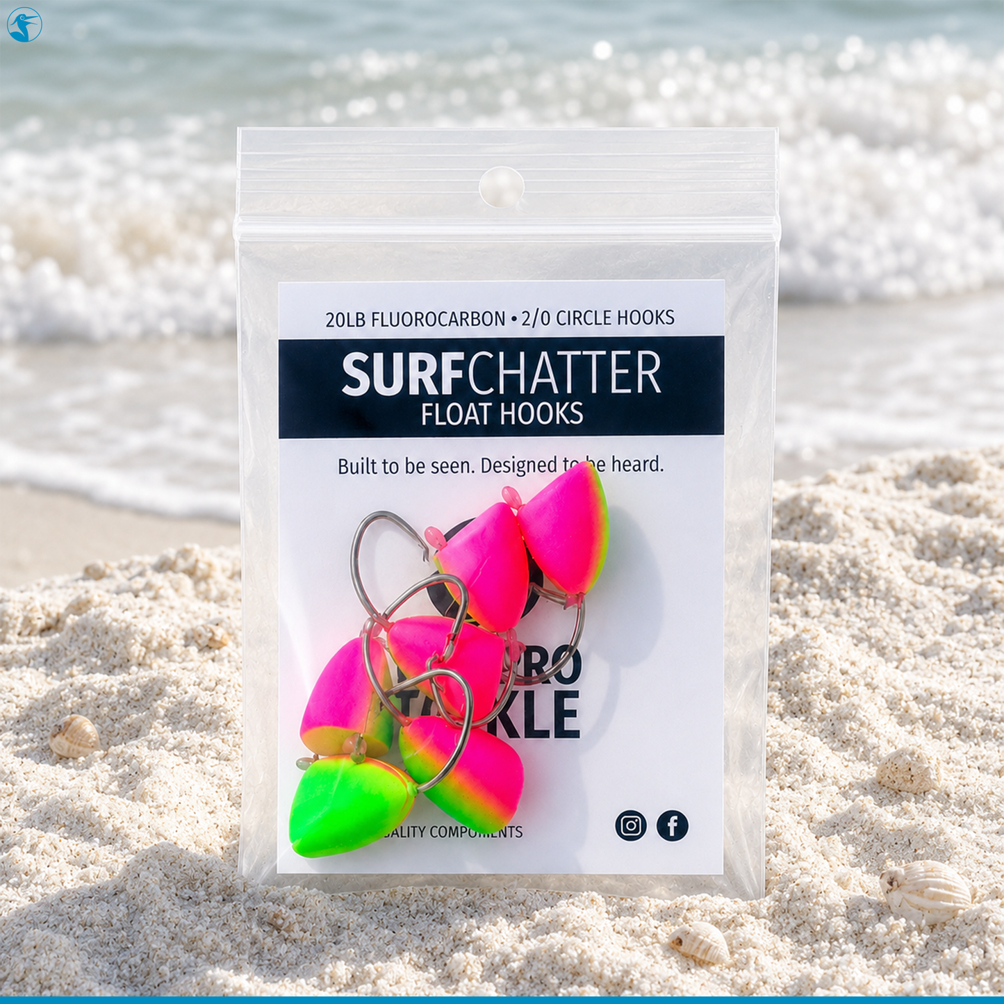 SurfPro Float Pack Surf Chatter Float Hooks