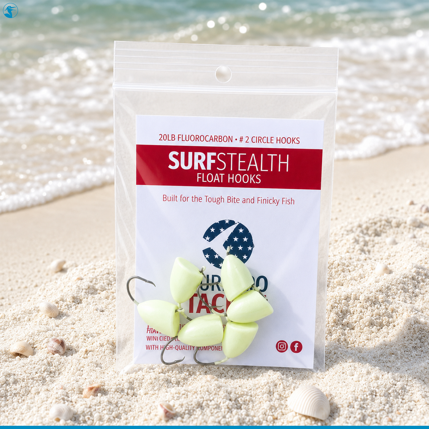 SurfPro Float Pack Surf Stealth Float Hooks