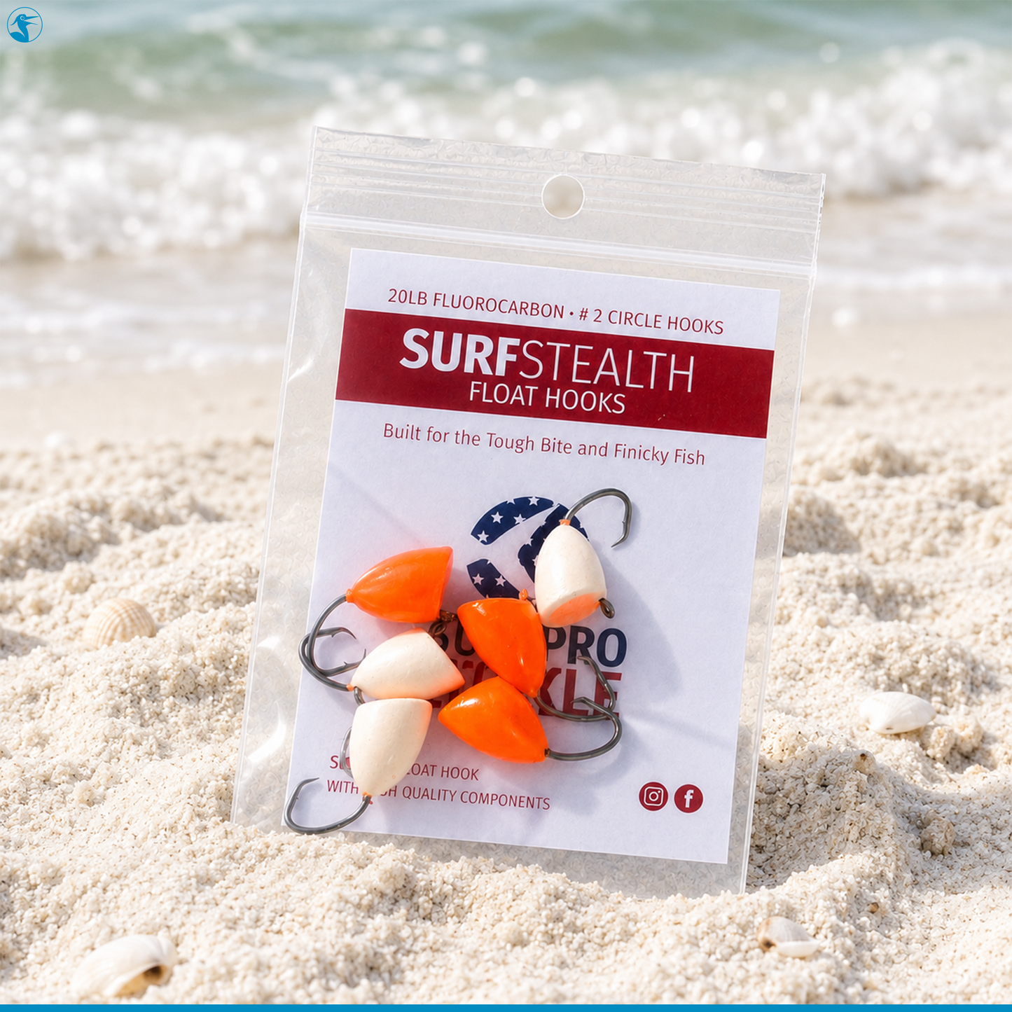 SurfPro Float Pack Surf Stealth Float Hooks