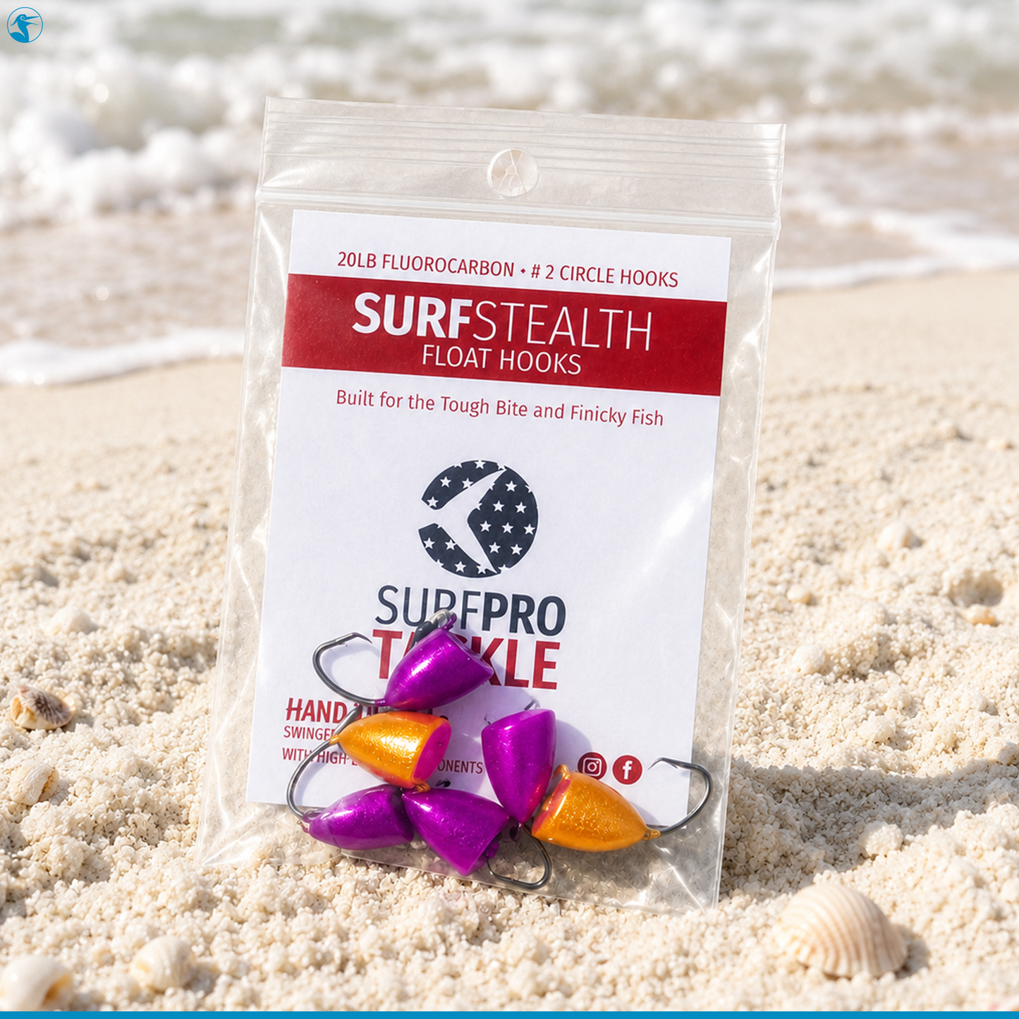SurfPro Float Pack Surf Stealth Float Hooks