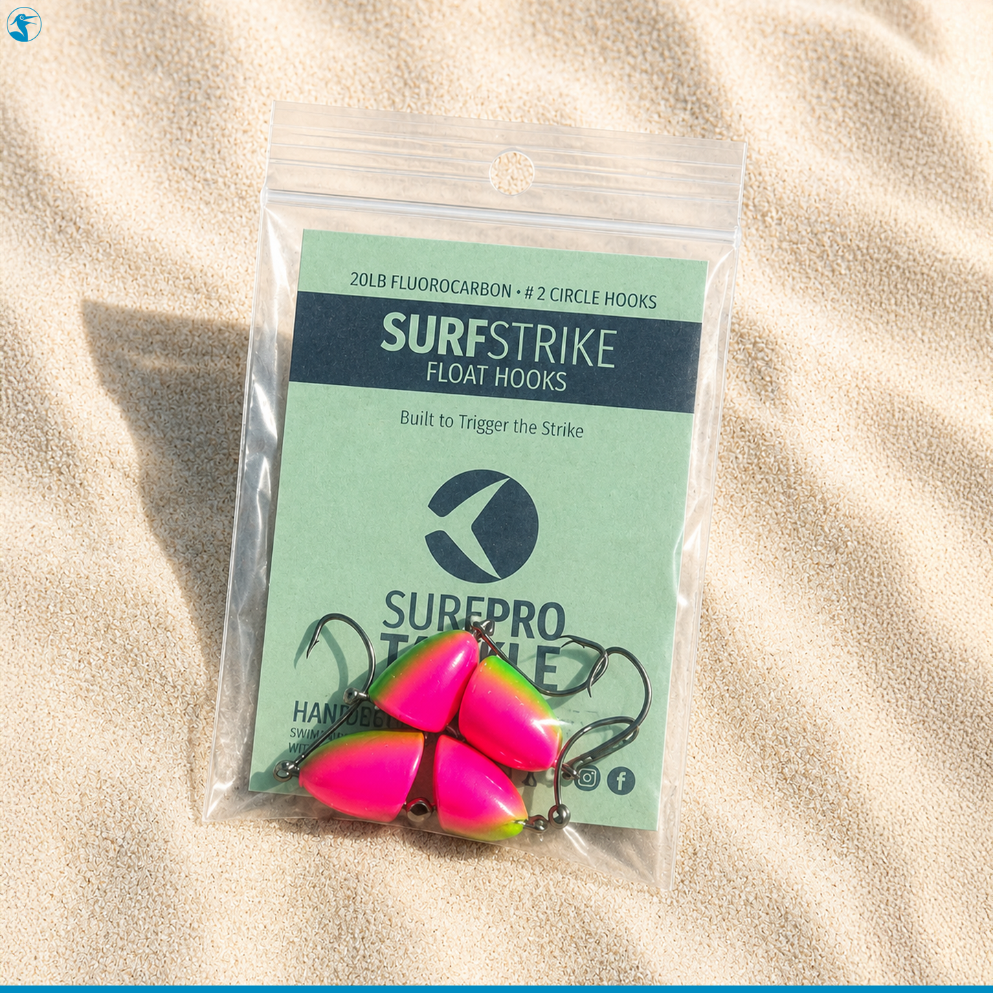 SurfPro Float Pack Surf Strike Float Hooks