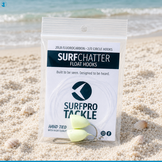 SurfPro Pompano Rig Surf Chatter Float Hook