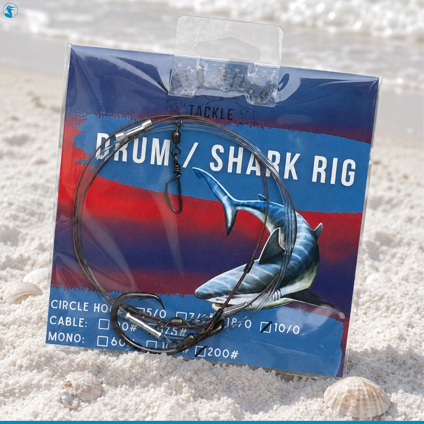 Wild Miles Drum & Shark Leader Rig Castable