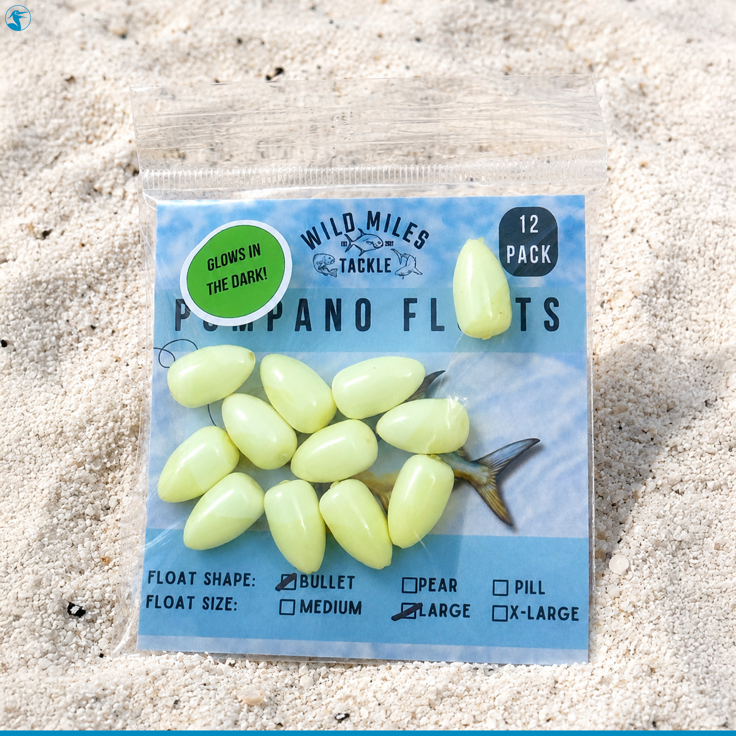 Wild Miles Float Pack Bullet Pompano Float