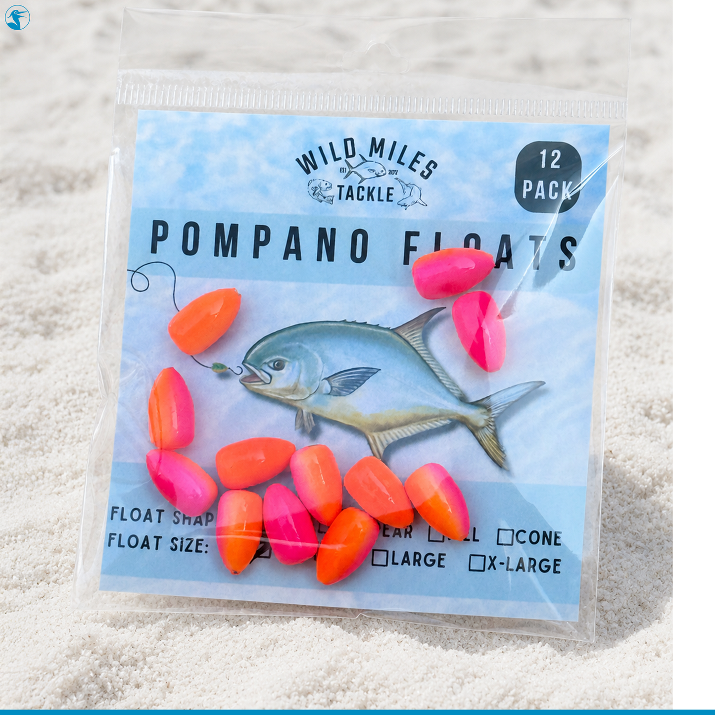 Wild Miles Float Pack Bullet Pompano Float
