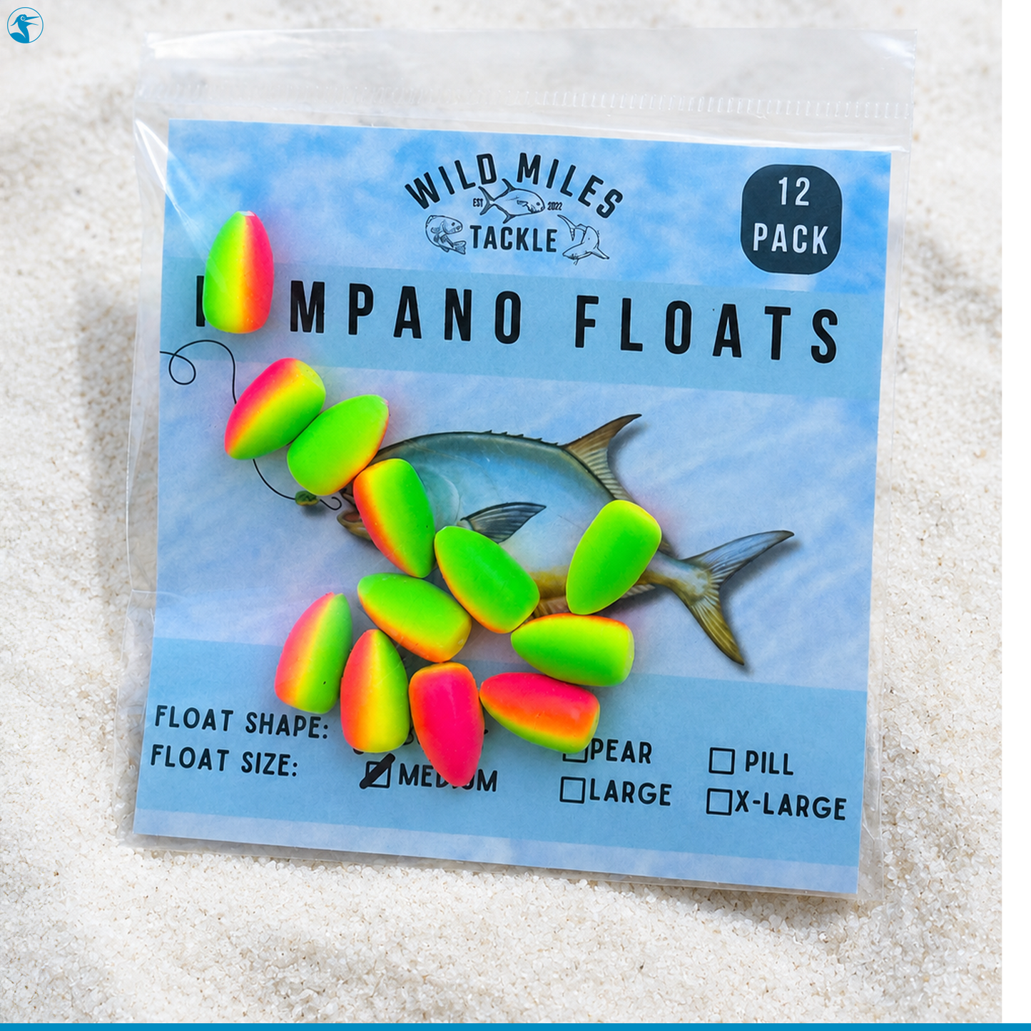 Wild Miles Float Pack Bullet Pompano Float